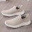 Ultra-Lightweight Womens Slip-On Running Shoes - Breathable Fabric, Cushioning Support, Comfortable Athletic Sneakers for Road Running and Casual Sports - All-Season, Solid Color, EVA Sole, Fabric Insole