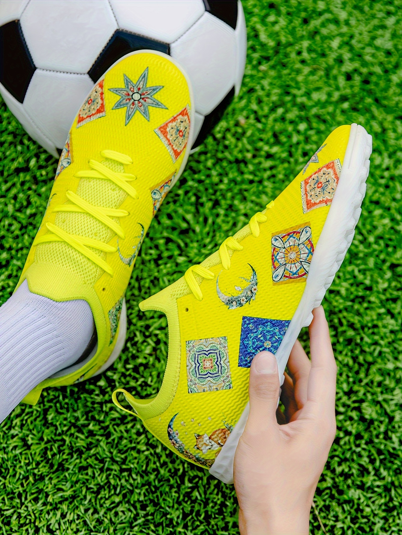 womens low top soccer cleats professional tf training shoes anti slip durable outdoor sports footwear trendy shoes details 6